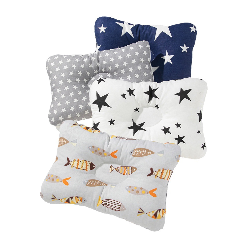 Baby shaping pillow anti-deflection head winter and summer dual-purpose fixed head type breathable side pillow 0 to 3 manufacturers wholesale cross-border