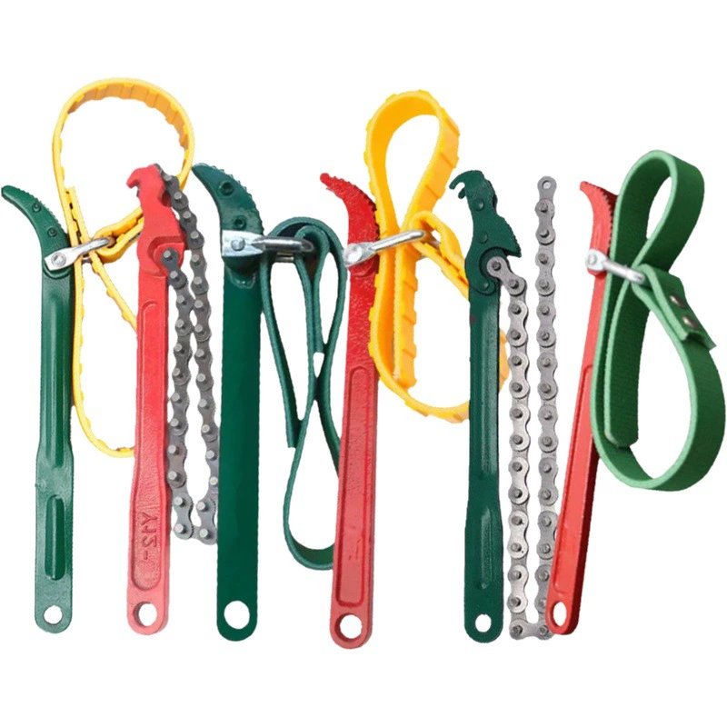 Стальная проволока противоскользящий ремень цепи масляный решётчатый ключ фильтр бутылка масляный фильтр очиститель воды Разборка многофункциональный ремонт