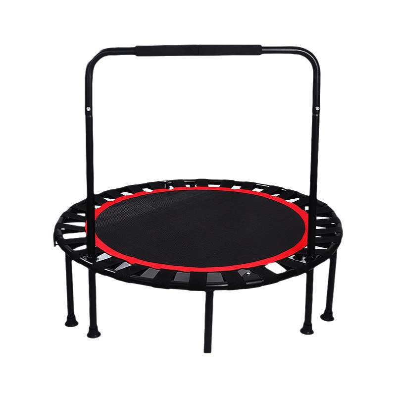 Trampolín deportivo transfronterizo de interior adulto plegable gimnasio trampolín con apoyabrazos bungee trampolín