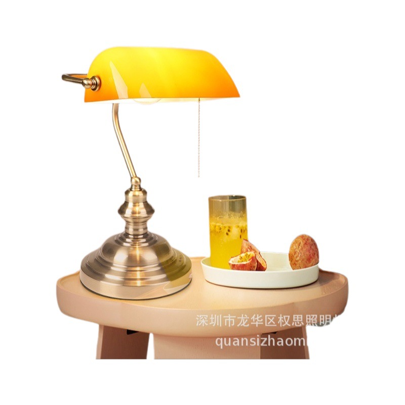 Nueva lámpara de banco de exportación transfronteriza retro lámpara de mesa decorativa europea sala de conferencias oficina estudio dormitorio lámpara de mesa de noche