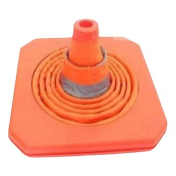 Телескопический дорожный конус Светоотражающая Баррикада Телескопический подъемный светодиодный свет со светодиодной подсветкой дорожный конус складной предупреждающий Баррикада резиновый конус