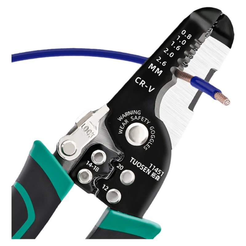 Оборудование Tuosen Многофункциональный ручной 7-дюймовый инструмент для зачистки проводов Экономия труда Зажим для проводов Электрик 6-дюймовый инструмент для зачистки проводов Электрик 6-дюймовый инструмент для зачистки проводов