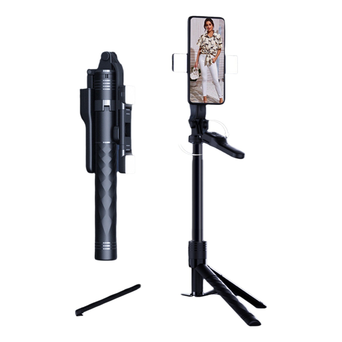 Fábrica nueva K28 teléfono móvil Bluetooth selfie stick estabilizador de mano tiro al aire libre en vivo soporte trípode