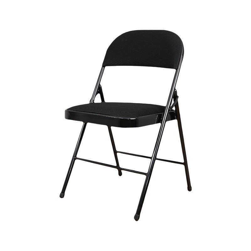 Factory wholesale chair simple multifunctional plastic leisure folding office training chair with backrest White outdoor chair