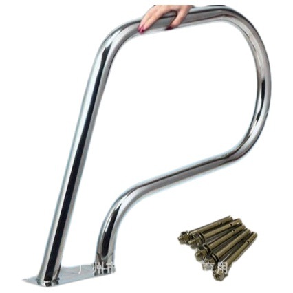 Transfronterizo suministro de los fabricantes de piscina escalera mecánica 304 engrosada de acero inoxidable barandilla de la piscina una variedad de barandilla de la piscina en stock