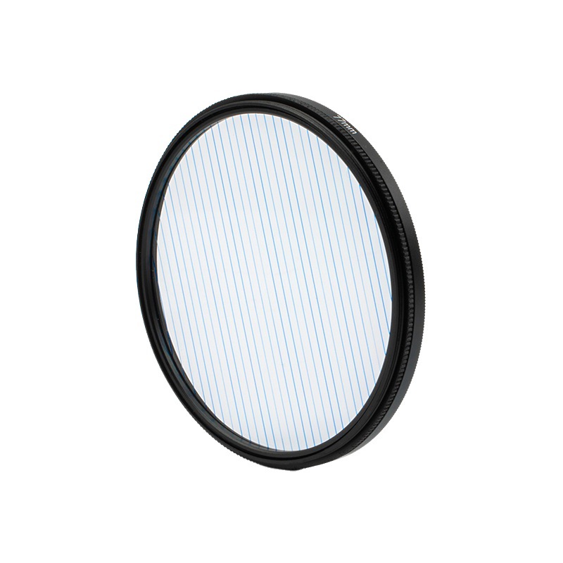 Filtro de banda de efecto de llamarada azul pantalla ancha de película de estilo deformado FILTRO DE CÁMARA DE efecto especial cepillado