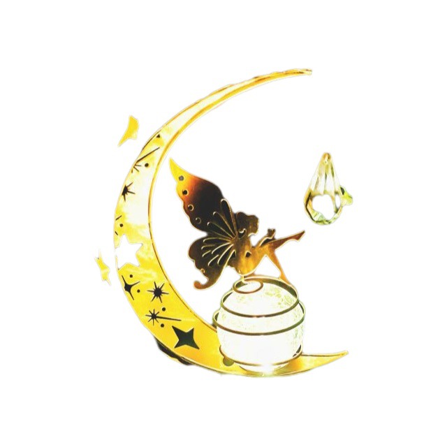 Fábrica directa de pelo nuevo hierro solar Luna Ángel lámpara de paisaje solar