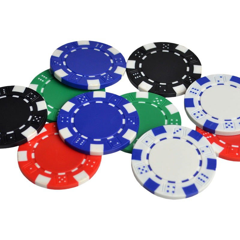 Abs Dice Flower New Material Mahjong Chips Card Chips Card Playing Cards Texas Hold'Em Points Reward Chips Coins