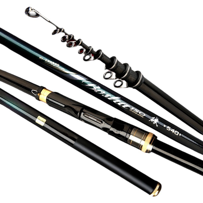 Sección larga alto carbono 28 Ajuste 19 ajuste mano mar línea de alineación de doble uso varilla de roca varilla de pesca oblicua anillo de guía deslizante flotador varilla de pesca