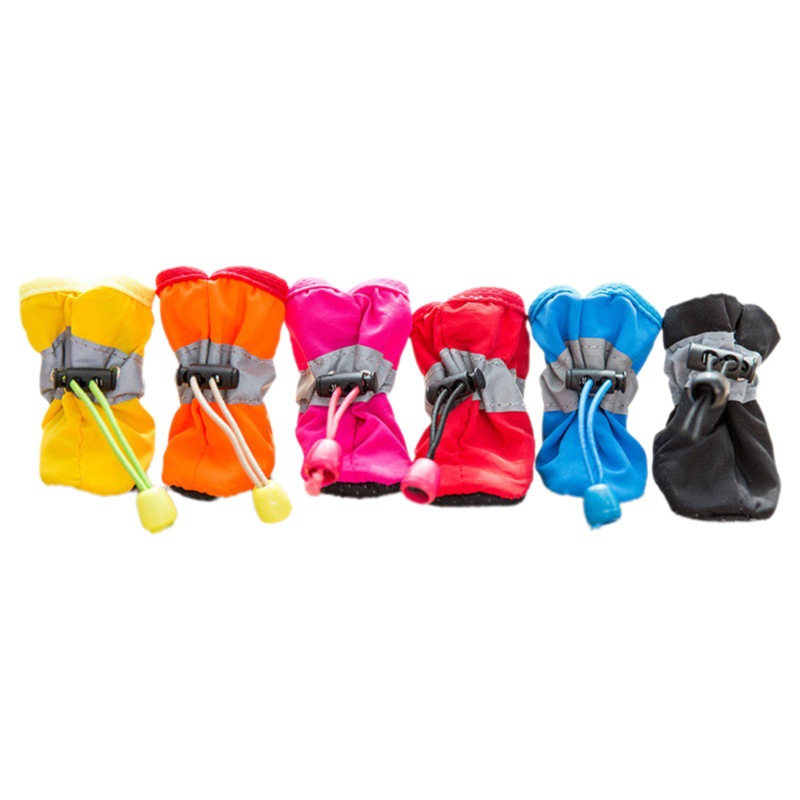 Perro mascota Botas de lluvia de fondo suave Teddy Bomei VIP oso Botas de lluvia de fondo suave cubierta del pie del perro zapatos impermeables para mascotas