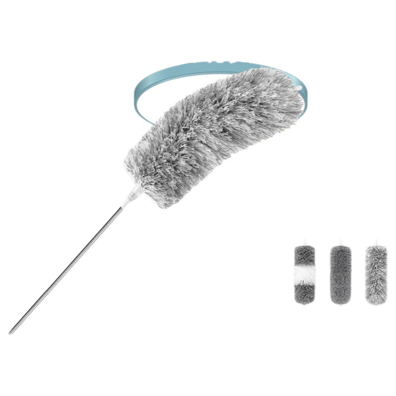E-Commerce popular household ultra-fine fiber dust duster lengthened dust duster ceiling retractable feather duster dust duster