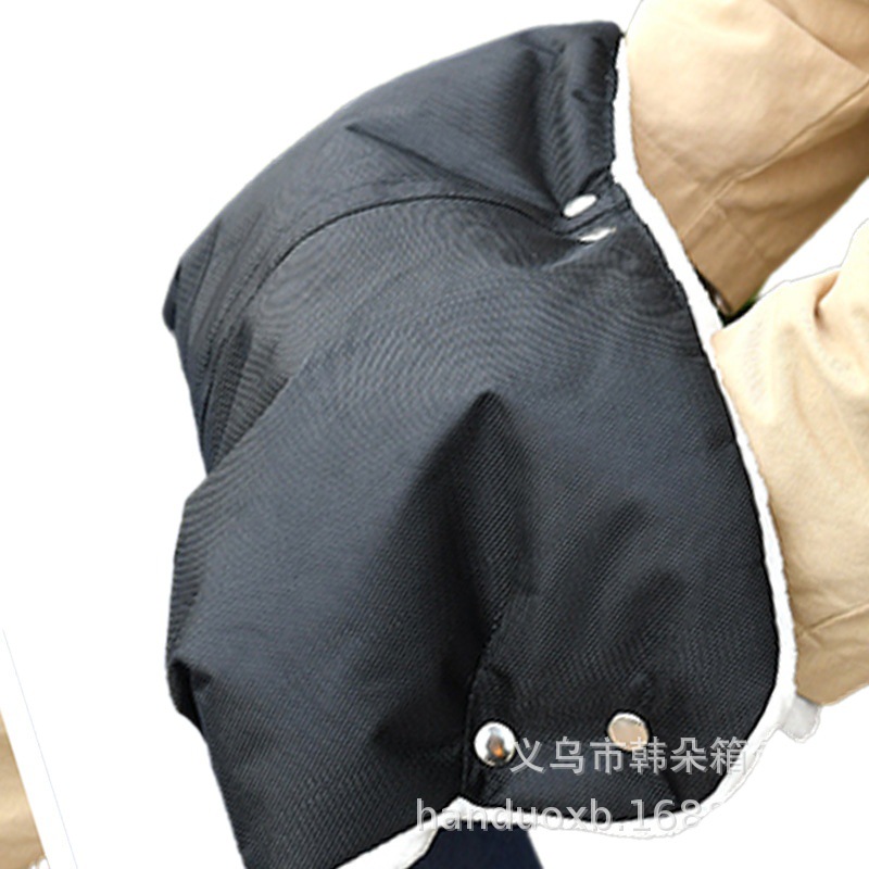 Fábrica en stock cochecito de bebé guantes calientes a prueba de viento engrosada polar forrado paraguas mango de coche guantes cubierta cochecito Accesorios