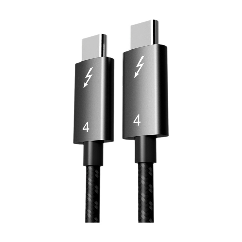 Línea de datos Raiden 4 100W carga rápida 40Gbps línea de alta velocidad tipo c de doble cabezal Línea de datos Raiden 2 metros en stock