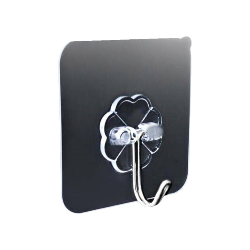 Transparent hook non-perforated sticky hook stall wholesale strong seamless hook plastic Creative Bathroom Kitchen hook