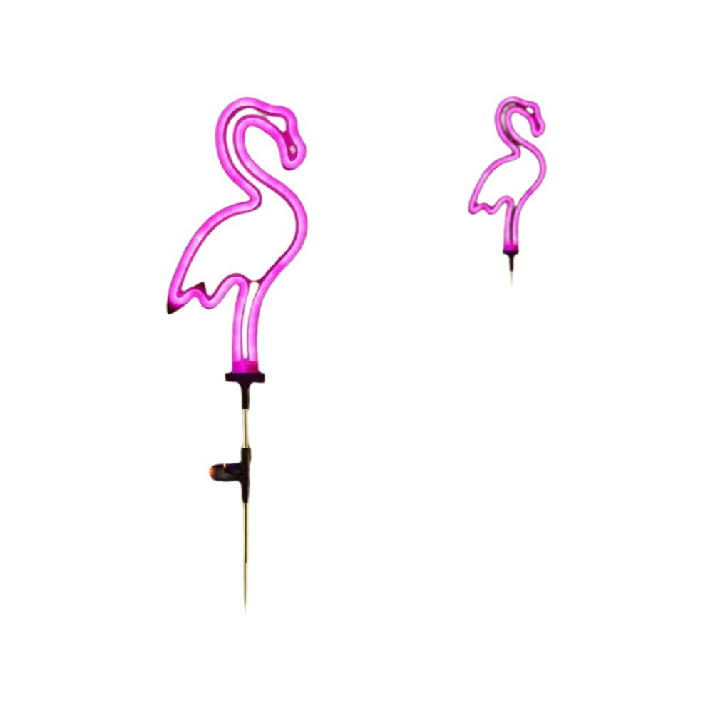 Amazon solar jardín al aire libre paisaje luz flamenco luz enchufe de tierra luz led camping luz decorativa