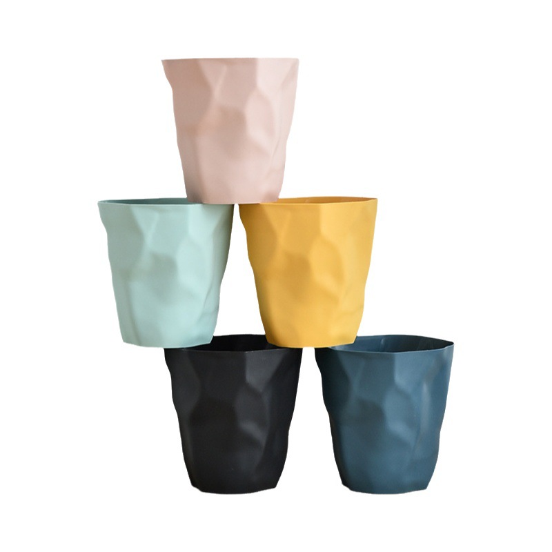 Fábrica basura hogar nórdico simple cocina salón dormitorio baño irregular creativo plisado cesta de papel