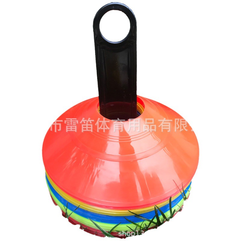 Placa de logotipo de entrenamiento de fútbol logo tubo obstáculo logo cono redondo boca logo placa logo cono fábrica pelo liso