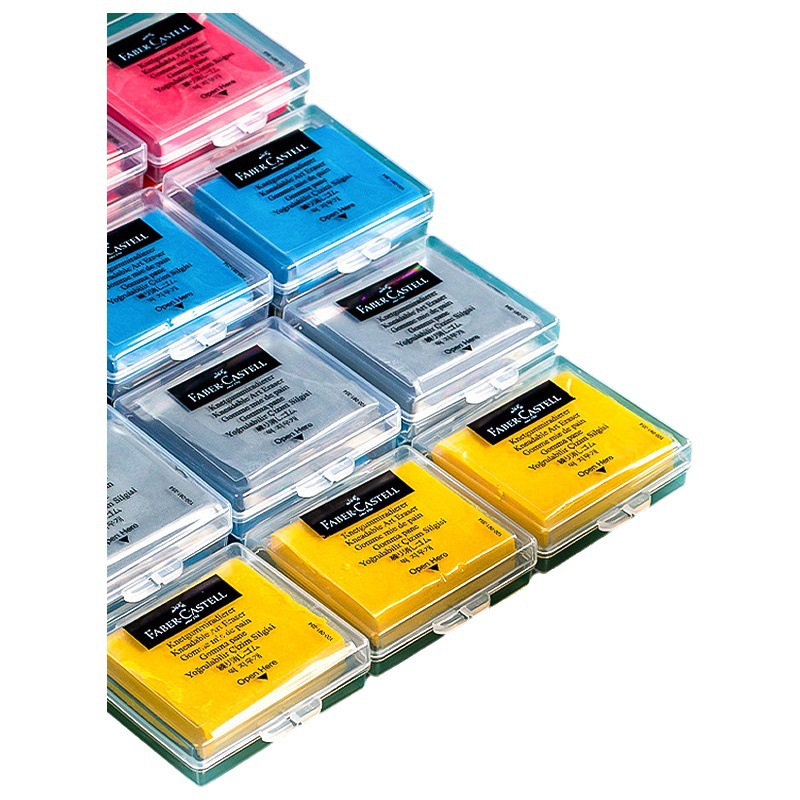 Alemania Hupercea goma plástica color rojo caja de plastilina papelería estudiante de arte boceto goma de alto brillo