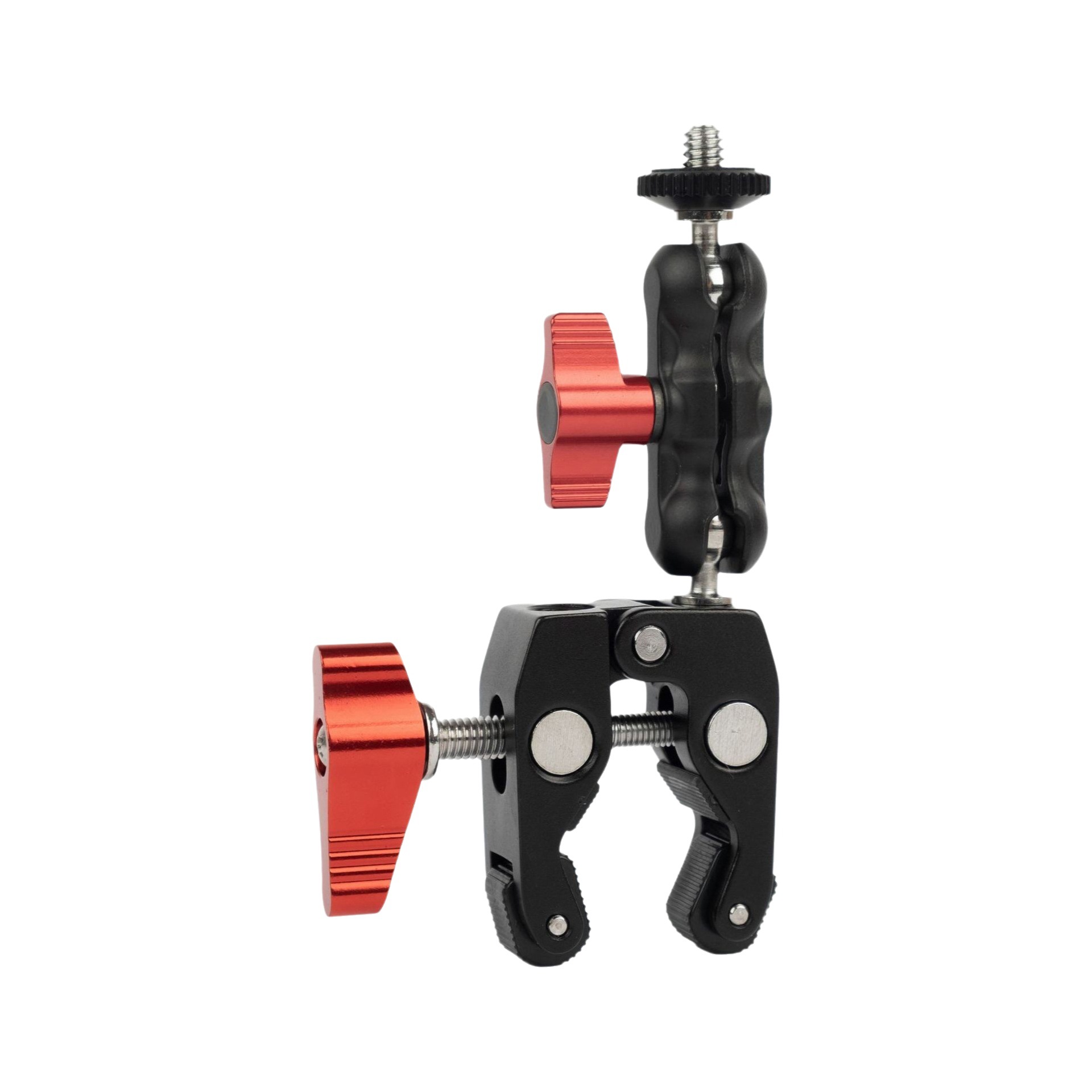 En stock mini mano mágica doble cabeza fuerte abrazadera de cangrejo metal doble cabeza de bola universal mano guisante abrazadera soporte