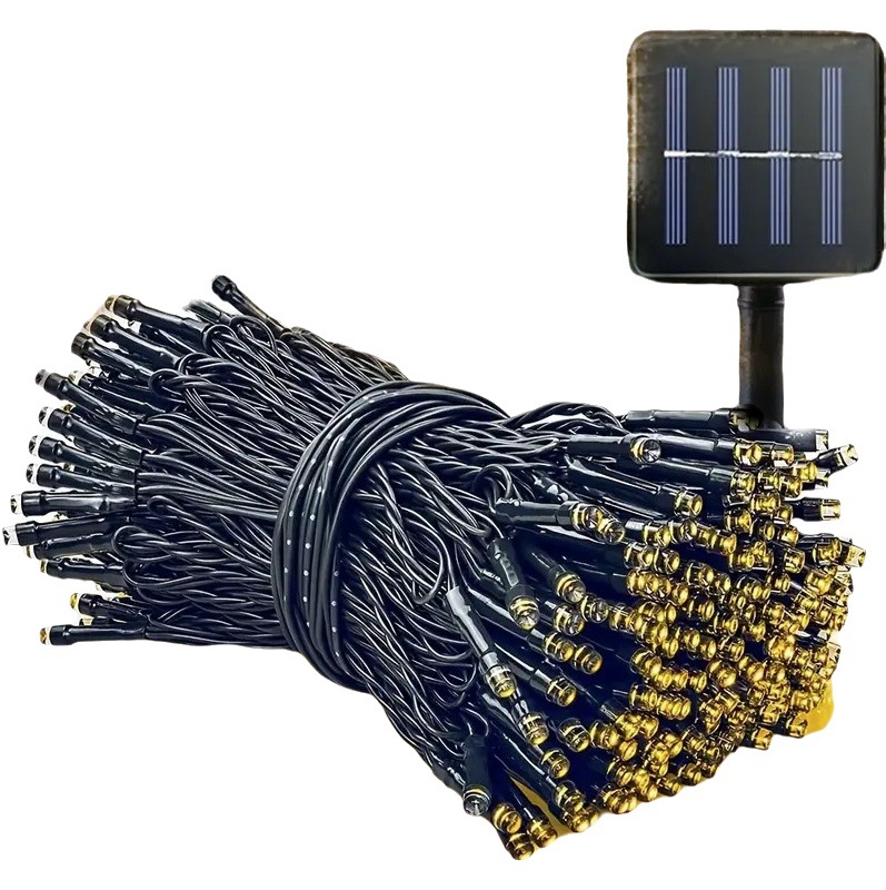 Luces solares para jardín, luces impermeables con cable de cobre para exteriores, luces decorativas para césped, Navidad y vacaciones.
