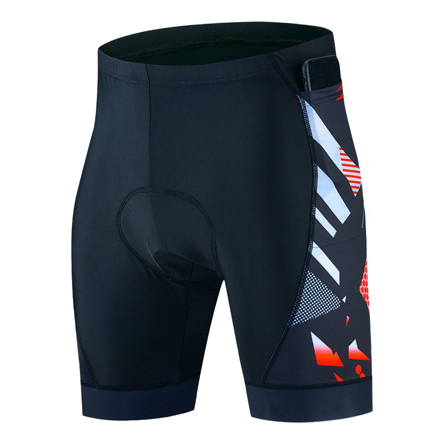 Hombres nueva ropa de ciclismo pantalones cortos de verano bicicleta de secado rápido transpirable 3 bolsillos apretado cojín de silicona Amazon