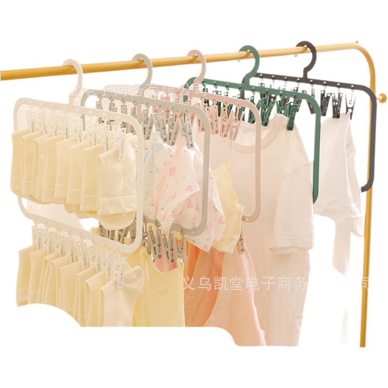 Yiwu Kantang nuevo clip de calcetines de almacenamiento doméstico ropa interior clip de secado almacenamiento multifuncional artefacto calcetines rack al por mayor