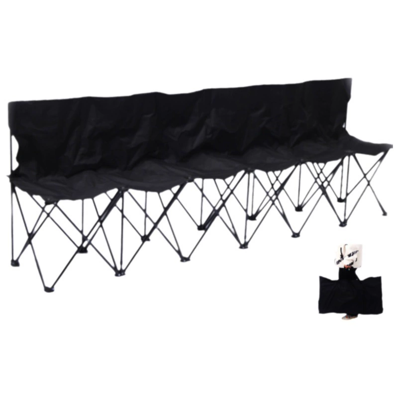 Оптовый открытый многоместный складной стул Кемпинг фиксированный ряд стол и стул шесть человек Футбольное Поле спортивный стул шезлонг