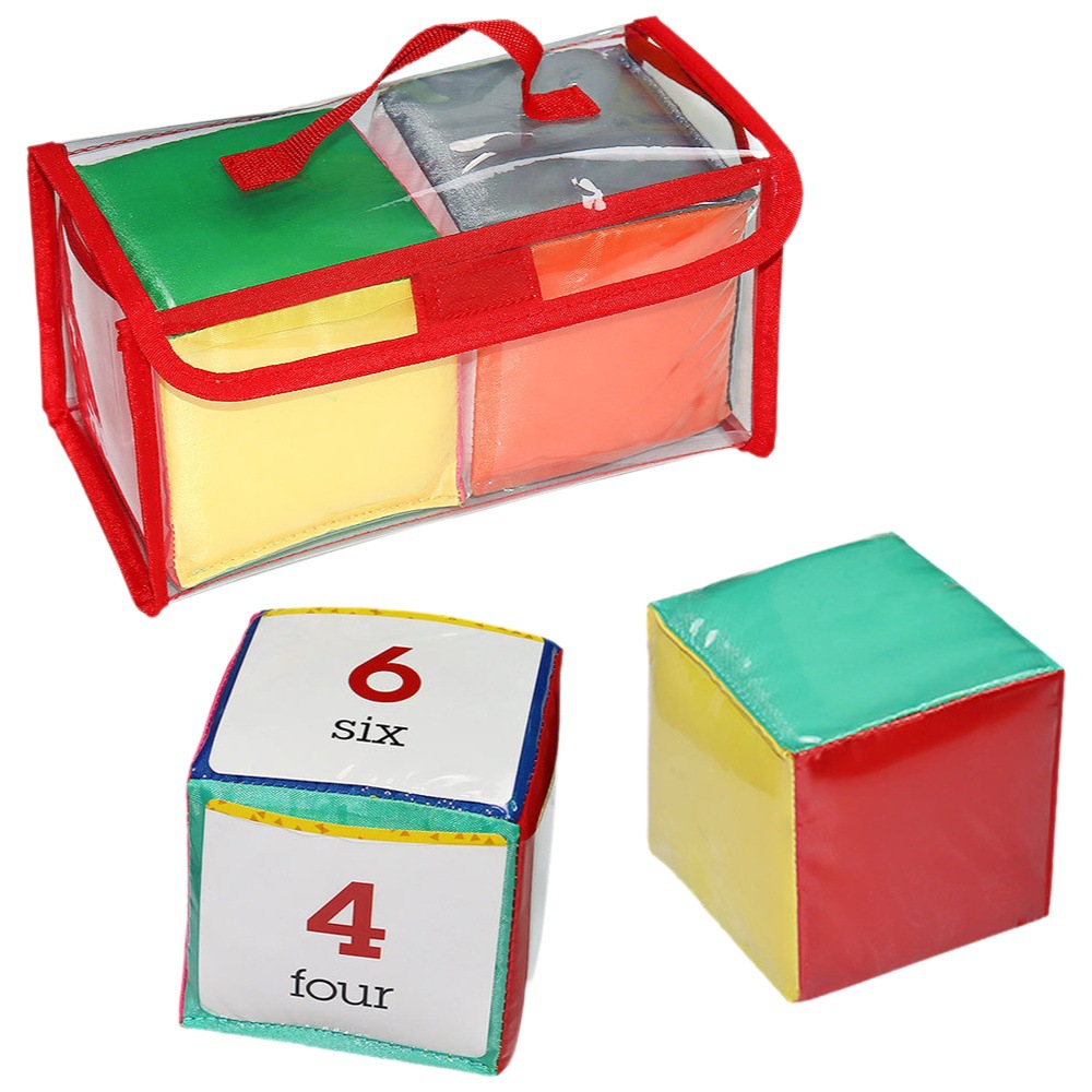 Ventas directas de fábrica suministro transfronterizo con tarjeta de bolsillo transparente dados aprendizaje dados juguete bebé Cubo de juguete