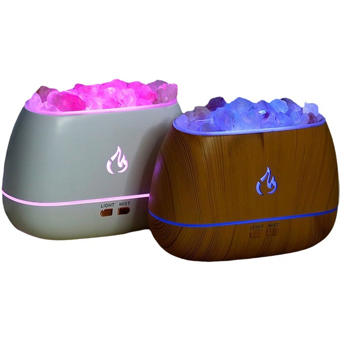 Nueva piedra de sal humidificador aire del hogar pequeño al por mayor ultrasónico aceite esencial aromaterapia máquina regalo creativo atomizador