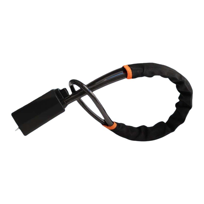 Car Steering Wheel Lock New Seat Belt Buckle Lock Steel Cable Lock Steering Wheel Universal Anti-Theft Lock Car Handle Lock