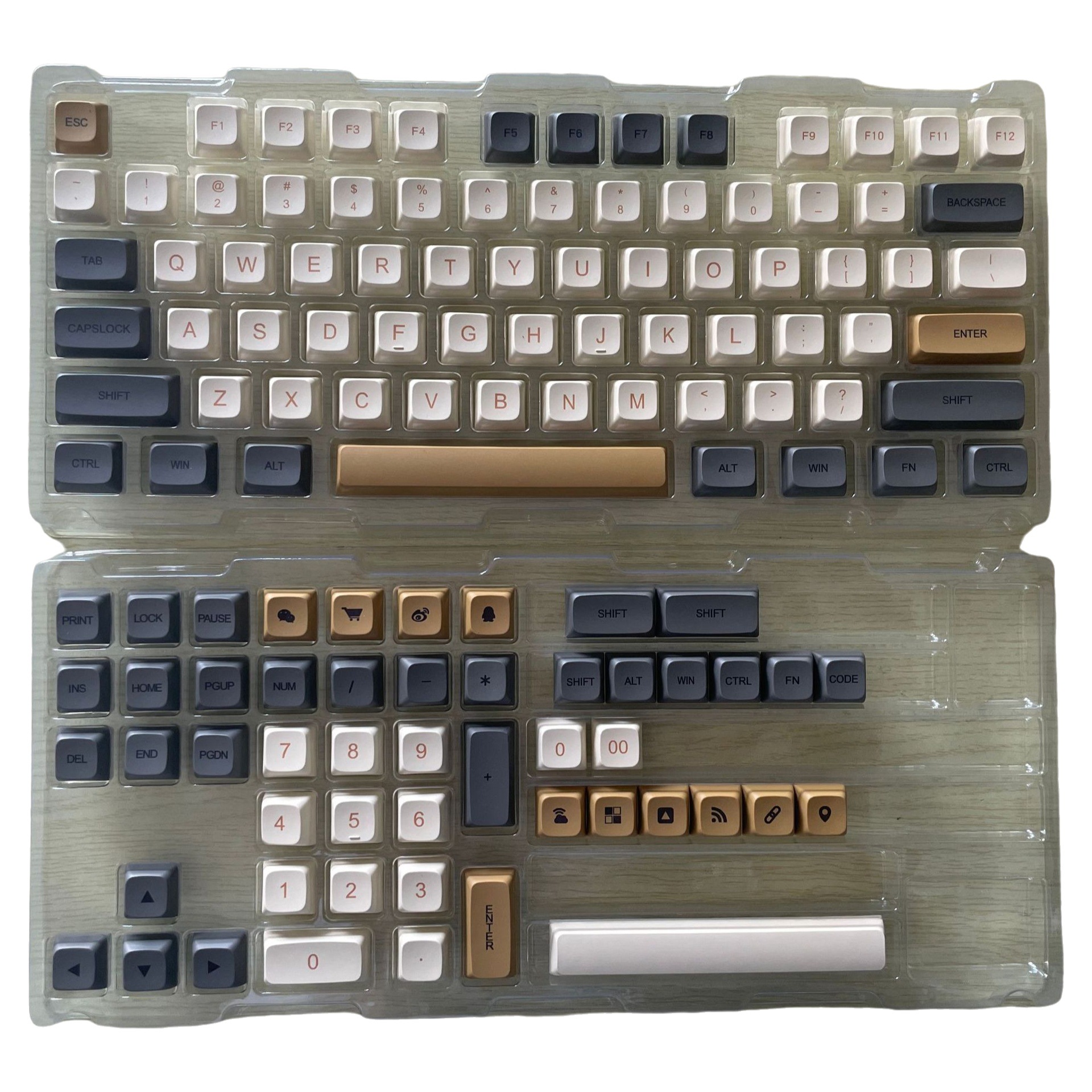 Shimmer abeja leche Matcha PBT keycap sublimación keycap con teclado mecánico XDA altura 125 teclas