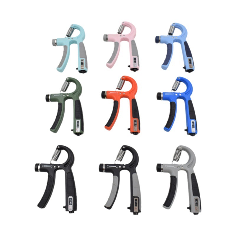 5-60kg contando agarre ajustable para hombres y mujeres fuerza de la mano fuerza de la muñeca dedo fuerza dispositivo equipo de fitness TPE pegamento recubierto