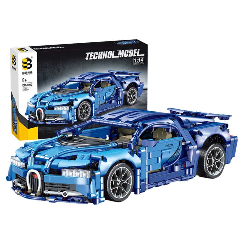 Suministro exclusivo transfronterizo de coches de carreras de bloques de construcción, coches deportivos, juguetes educativos de ensamblaje para niños, regalos de cumpleaños para niños, venta al por mayor.