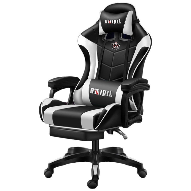 Silla gamer ergonómica – silla de oficina reclinable con soporte lumbar y giratoria