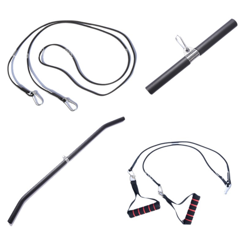 DIY integral fitness músculo entrenador accesorios clip de tensión en el pecho espalda ancha hombro bíceps barra tracción alta resistencia cuerda