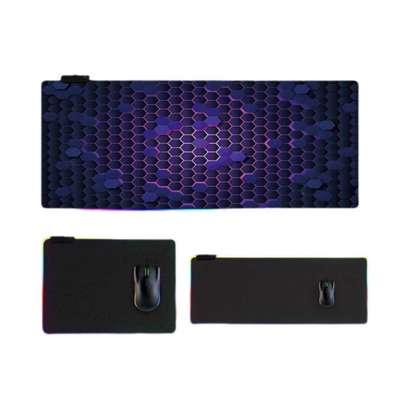 E-sports juego LED luminoso gran mouse pad RGB teclado pad mouse pad moda nacional mouse pad de dibujos animados anime