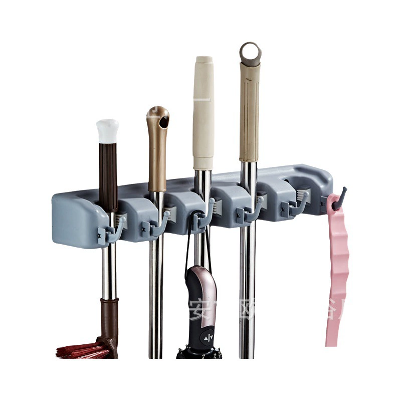 Прямые поставки с фабрики многофункциональная волшебная пластиковая стойка для швабры трансграничная стойка для крючка стеллаж для хранения Слива метлы
