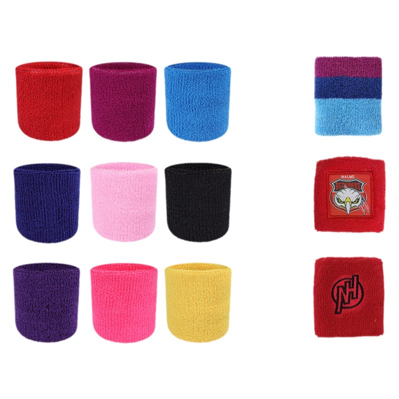 Sports Wristbands for Men and Women Fitness Basketball Breathable Warm Wristbands Outdoor Badminton Running Towel Wristbands Wholesale