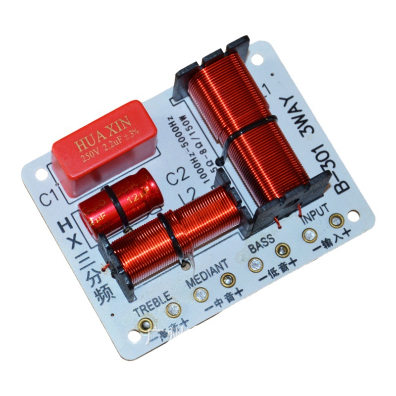 B-301 divisor de frecuencia de audio de tres vías de alta escuela baja 3 divisor de frecuencia del altavoz herramienta de mejora de la calidad de sonido