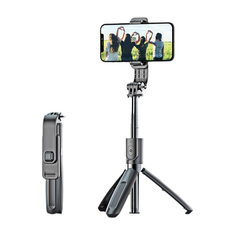 TOKQI teléfono móvil selfie stick L02 multifunción trípode integrado Bluetooth control remoto en vivo soporte de la Cámara Universal