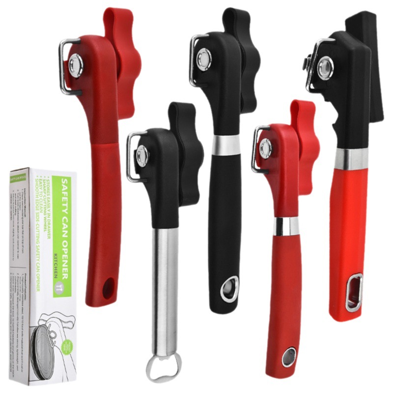 Abrelatas de seguridad manual abrelatas de acero inoxidable Tapa lateral de una sola manija puede cuchillo transfronterizo Amazon