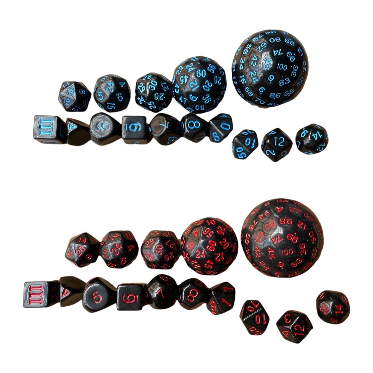 15 juegos de 3 lados a 100 lados nuevo traje dados regalo colección Amazon combinación multi-digital