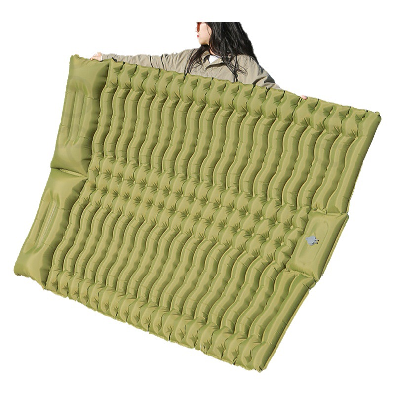Tent Moisture-proof Mat Double Inflatable Mat Outdoor Camping Foot Step Thickened Office Lunch Break Sleeping Mat TPU Inflatable Mattress
