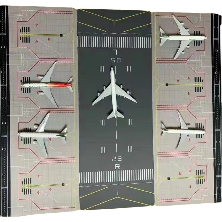 [Modelo de escenario] 1:400 simulación aeropuerto J-20 de pista de aviones delantal de combate pista puede ser empalmado