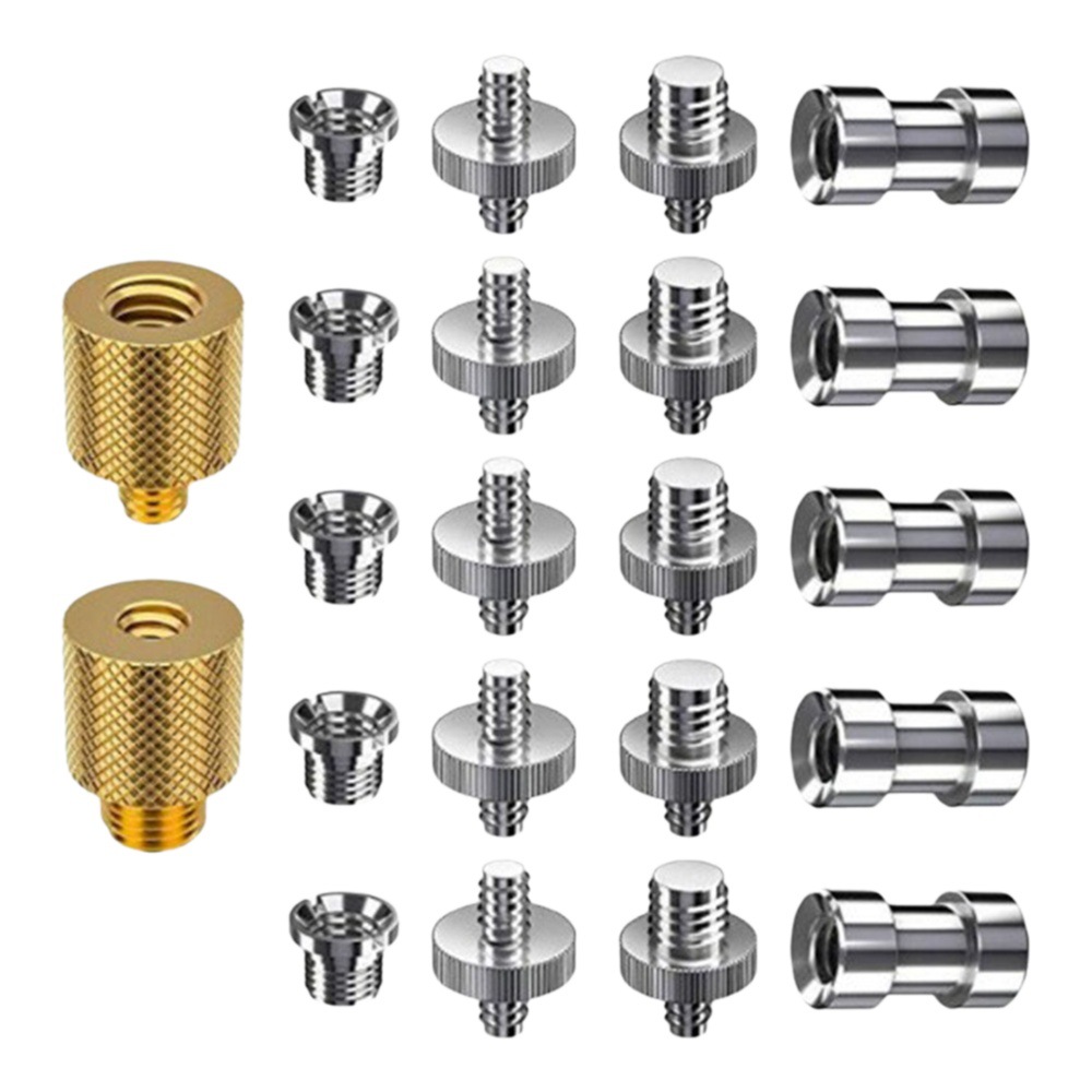 Accesorios de fotografía Juego de tornillos Tornillos de fotografía Juego de doble cabeza Juego de tornillos de conversión Tornillos de conversión de cámara