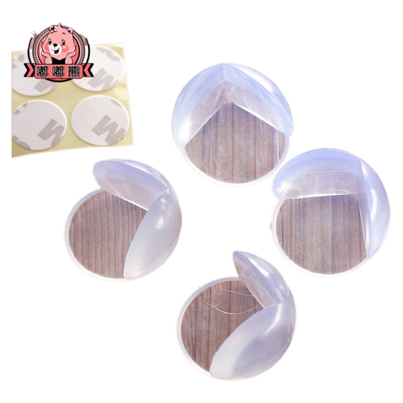 Dudu oso bebé Seguridad Protección de esquina protección de esquina PVC protección de la esquina mesa para niños engrosada transparente protección de la esquina esférica