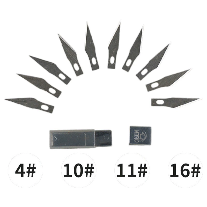 10 шт./у упаковке, сменное лезвие для ручной резьбы, лезвие для ручки, художественное лезвие No65, лезвие из марганцевой стали, оптовая продажа