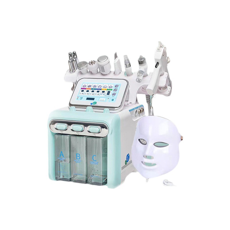 Instrumento de belleza de burbujas pequeñas de hidrógeno y oxígeno, instrumento de inyección de oxígeno, instrumento de gestión integral de la piel especial para salón de belleza de rejuvenecimiento ultrasónico de la piel