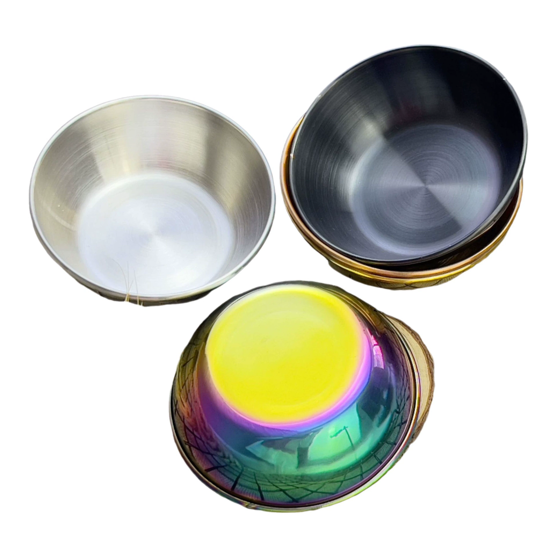 Трансграничные прямые золотые закуски блюда из нержавеющей стали