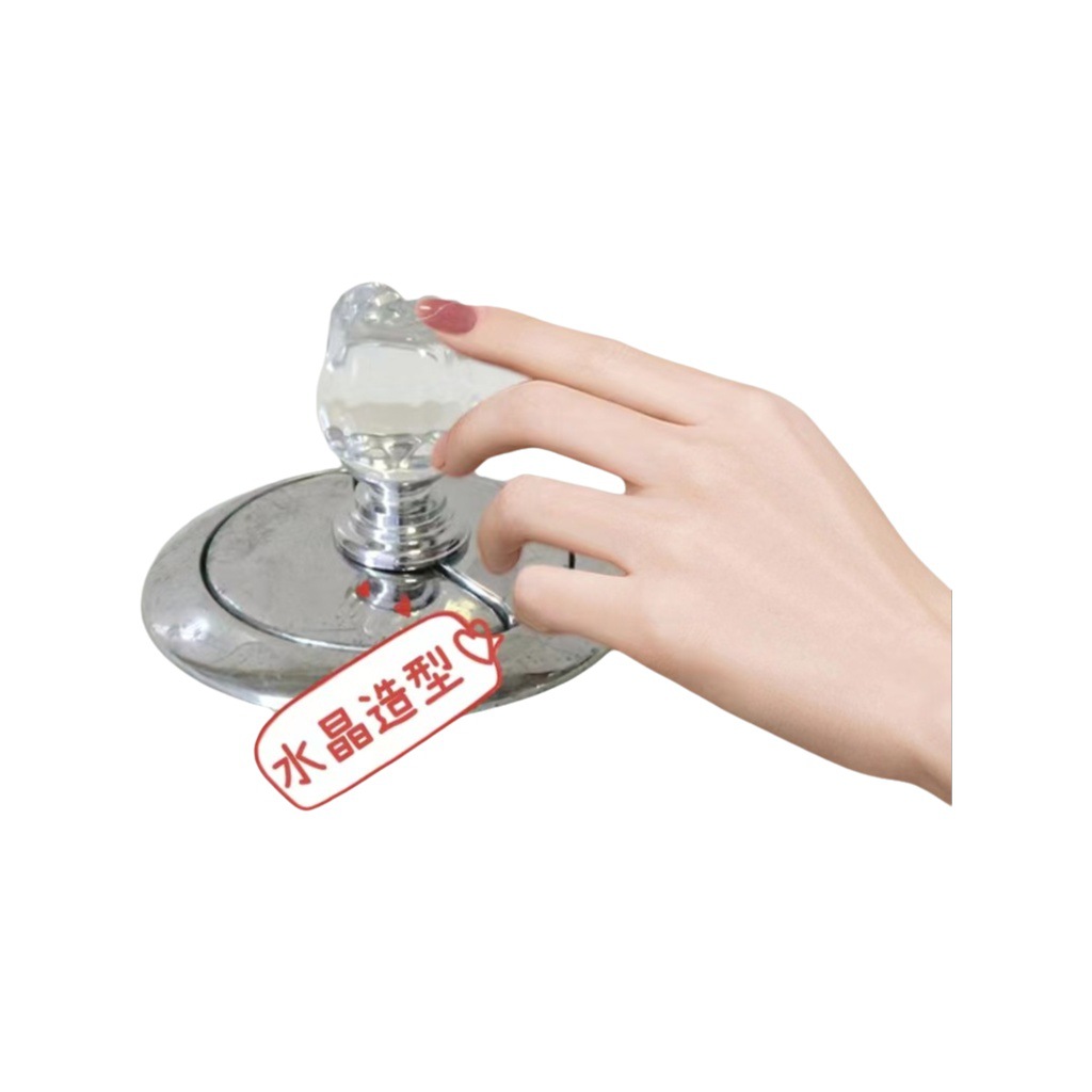 Color Rosa inodoro prensa creativa inodoro tanque de agua botón auxiliar dispositivo moda Rosa botón